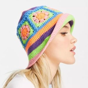 ASOS colorful crotchet hat